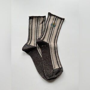 Vivienne Westwood Striped Socks - Black and Cream